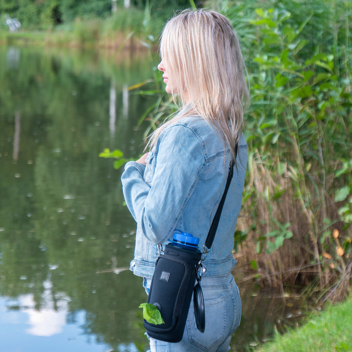 (V2 Model) Water Carrier with (DOG) Pocket and Optional Portable Collapsible Pet Bowl
