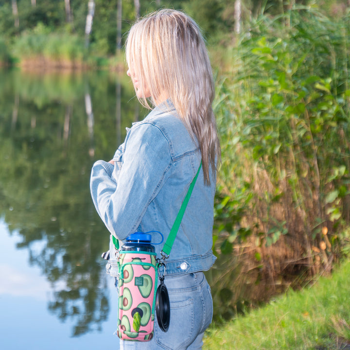 (V2 Model) Water Carrier with (DOG) Pocket and Optional Portable Collapsible Pet Bowl