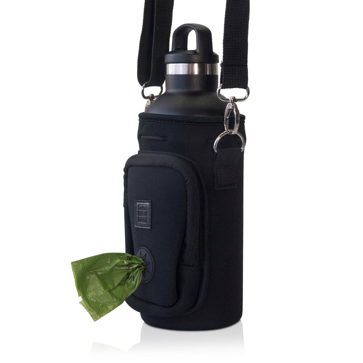 (V2 Model) Water Carrier with (DOG) Pocket and Optional Portable Collapsible Pet Bowl