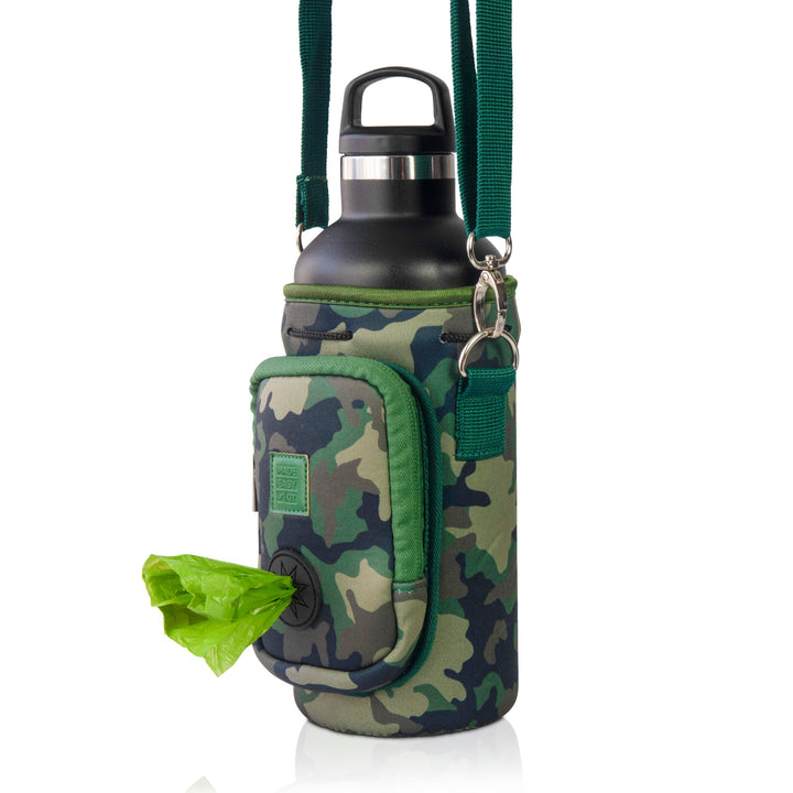 (V2 Model) Water Carrier with (DOG) Pocket and Optional Portable Collapsible Pet Bowl