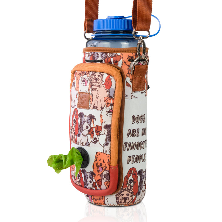 (V2 Model) Water Carrier with (DOG) Pocket and Optional Portable Collapsible Pet Bowl