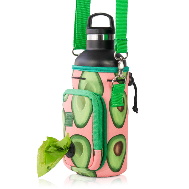 (V2 Model) Water Carrier with (DOG) Pocket and Optional Portable Collapsible Pet Bowl