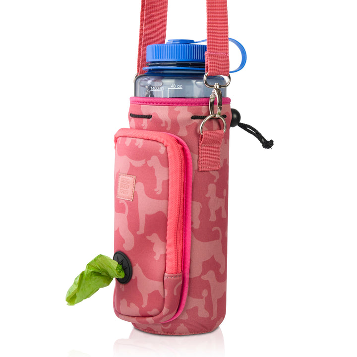 (V2 Model) Water Carrier with (DOG) Pocket and Optional Portable Collapsible Pet Bowl