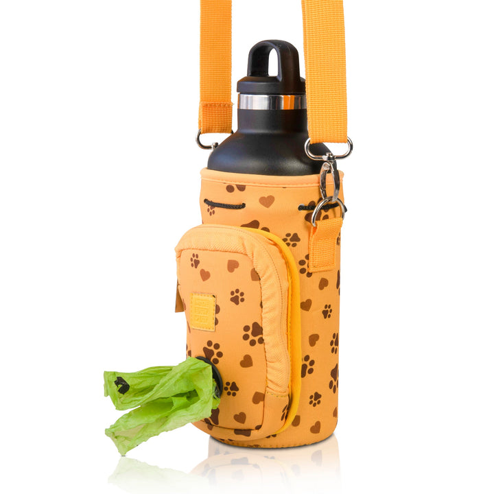 (V2 Model) Water Carrier with (DOG) Pocket and Optional Portable Collapsible Pet Bowl