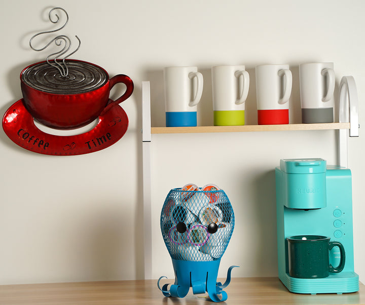 Made Easy Kit Coffee Pod Organizer - Home Coffee Bar Functional Décor - Café Station Countertop Storage Accessories