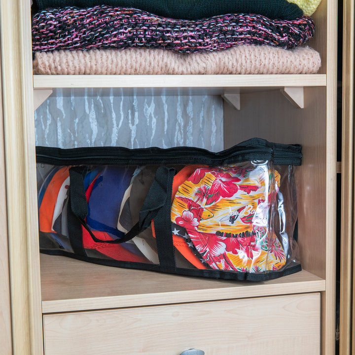 Storage Bag Organizer for Hats and Sport Caps, Carrying Case Keeps your Headgear Dust and Moisture Free