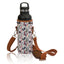 MEDIUM Water Bottle Carrier Neoprene Holder with Adjustable Padded Shoulder Strap - 16-22oz, Height 7" Diameter 3" Strap 55"