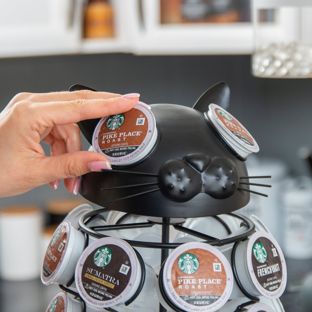 Carousel Keurig Coffee Pod Holder – “Cat”