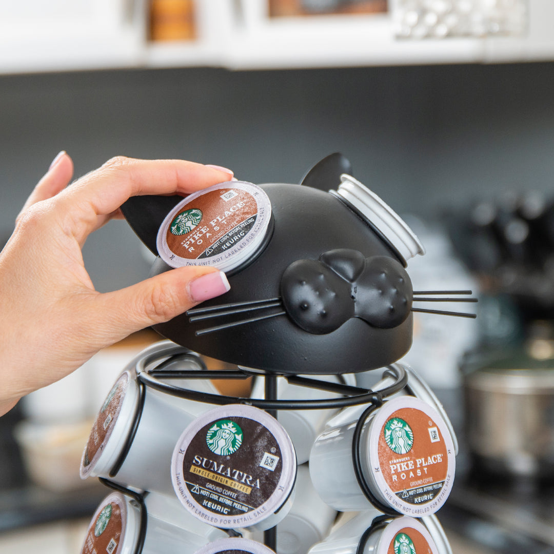 Carousel Keurig Coffee Pod Holder – “Cat”
