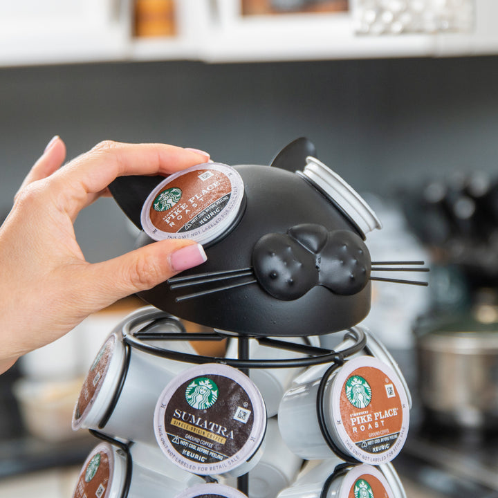 Carousel Keurig Coffee Pod Holder – “Cat”