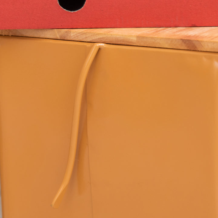 Made Easy Kit Food Delivery Outdoor Functional Décor Metal and Wood Box for Designated Food Order Reception Location