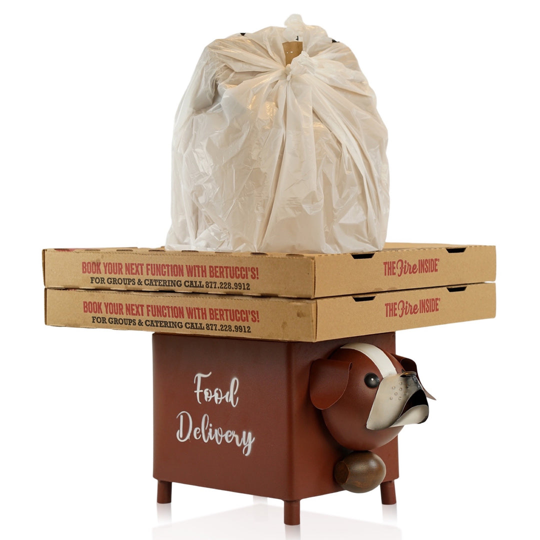 Made Easy Kit Food Delivery Outdoor Functional Décor Metal and Wood Box for Designated Food Order Reception Location