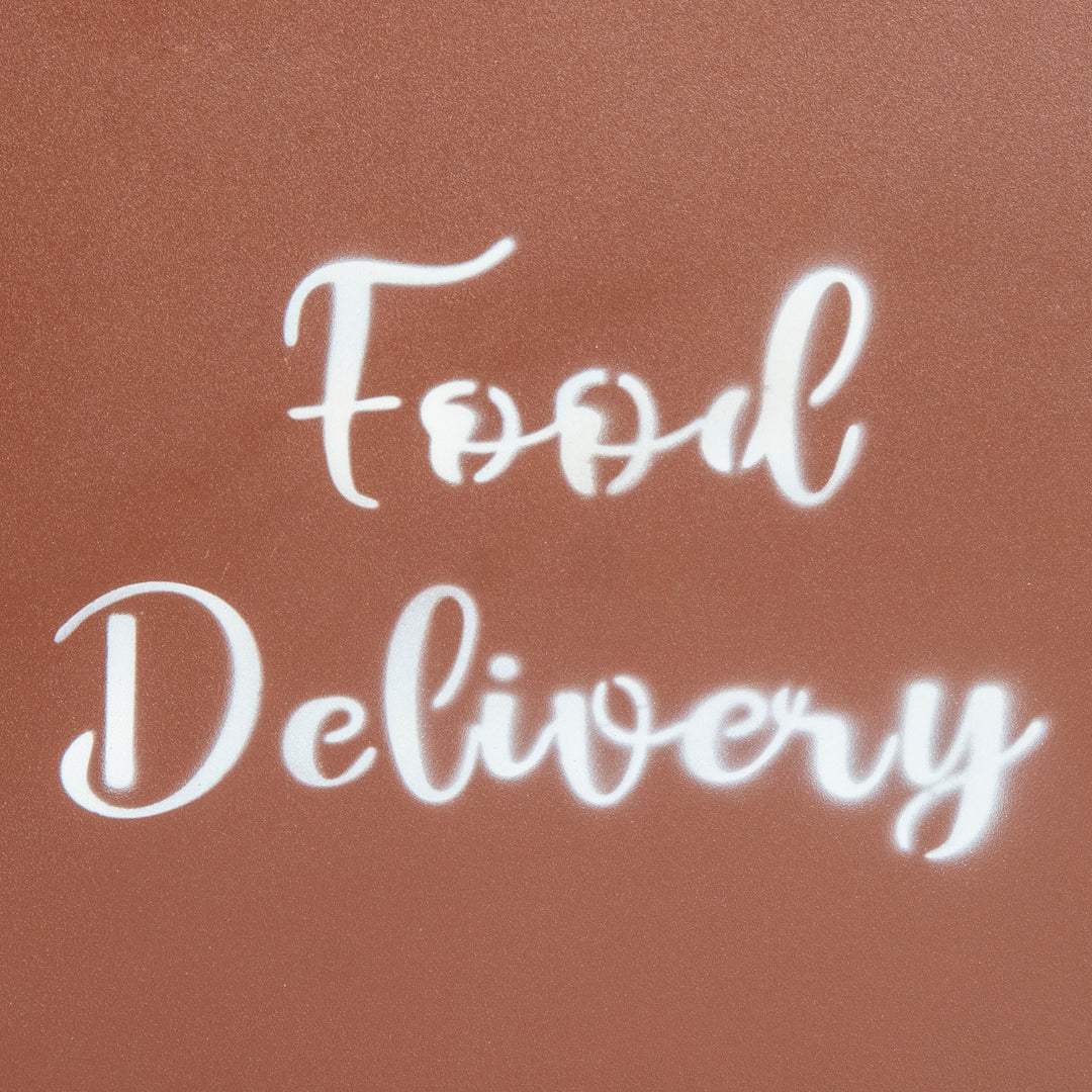 Made Easy Kit Food Delivery Outdoor Functional Décor Metal and Wood Box for Designated Food Order Reception Location