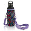 MEDIUM Water Bottle Carrier Neoprene Holder with Adjustable Padded Shoulder Strap - 16-22oz, Height 7" Diameter 3" Strap 55"