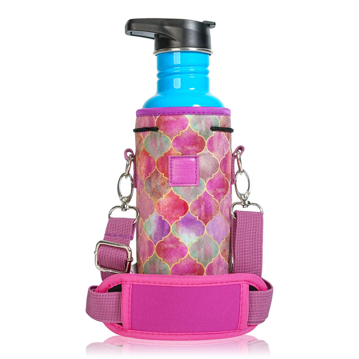Made Easy Kit Water Bottle Carrier Neoprene Holder with Adjustable Padded Shoulder Strap