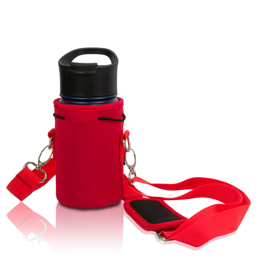 TALL & LARGE Water Bottle Carrier Neoprene Holder with Adjustable Padd –  Made Easy Kit