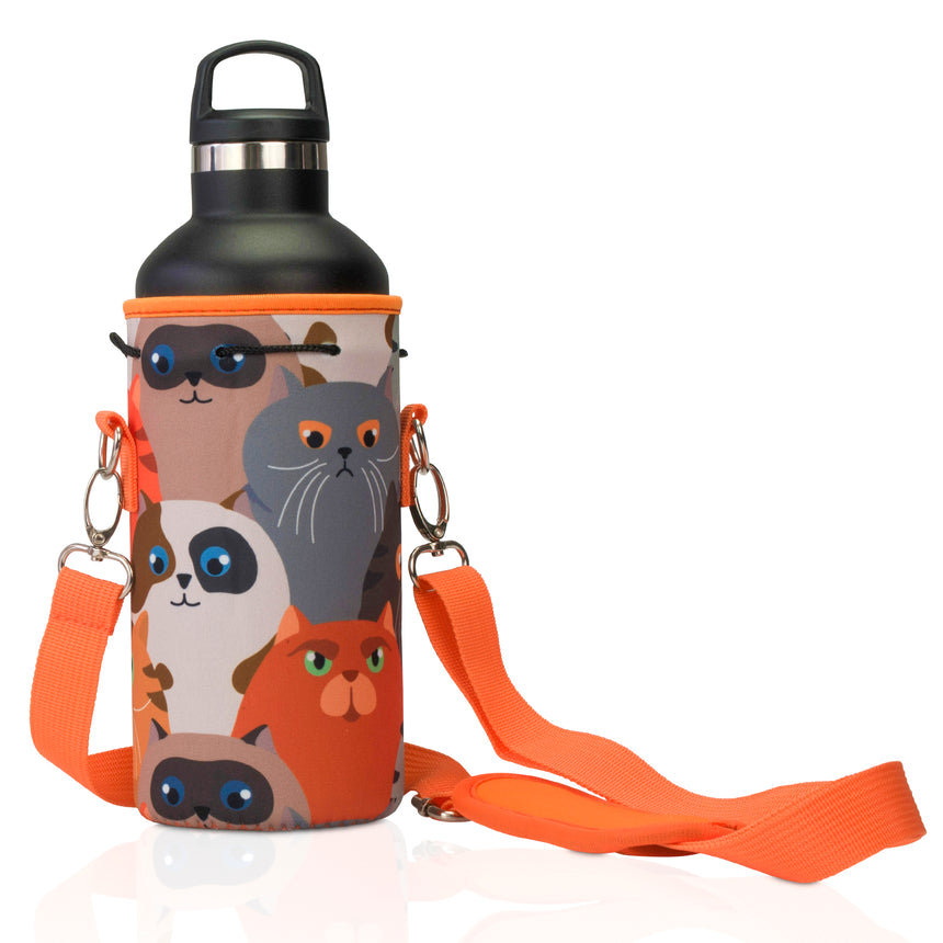 AUPET Water Bottle Bag Carrier,24oz/32oz Insulated Neoprene Bottle