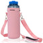 TALL & LARGE Water Bottle Carrier Neoprene Holder with Adjustable Padded Shoulder Strap - 40oz, Height 9" Diameter 3.5" Strap 55"