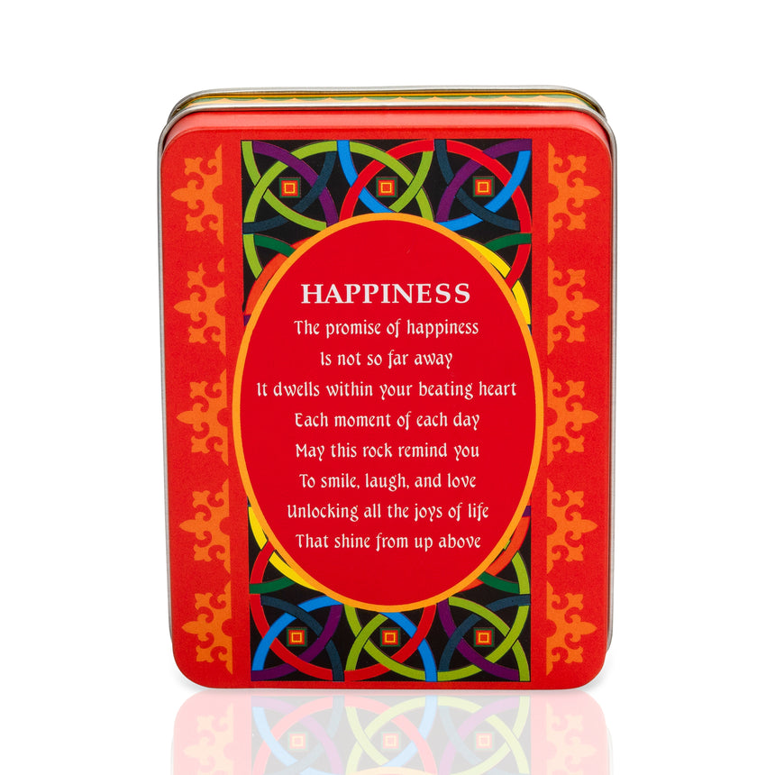 Made Easy Kit Decorative Metal Gift Box with Inspirational Stone of Sentiment and Unique Poem to Match Theme