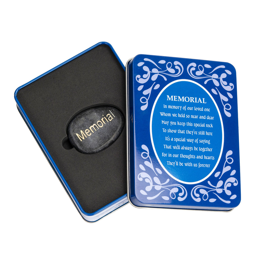 Made Easy Kit Decorative Metal Gift Box with Inspirational Stone of Sentiment and Unique Poem to Match Theme