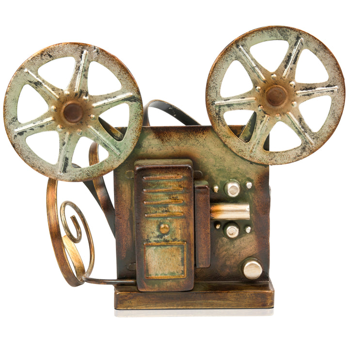 Vintage Tape Deck Player - Made Easy Kit Wine Bottle Display Holder Rack - Premium Setting Home Sculpture Statute - Metal Tabletop Functional Farmhouse Décor