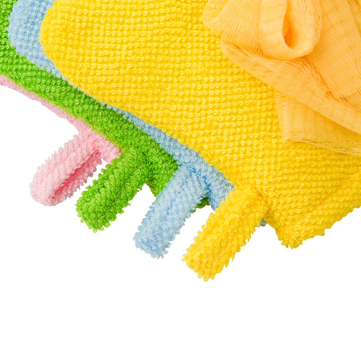 Hand Puppet Wash Mitt with Loofah