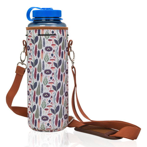 TALL & LARGE Water Bottle Carrier Neoprene Holder with Adjustable