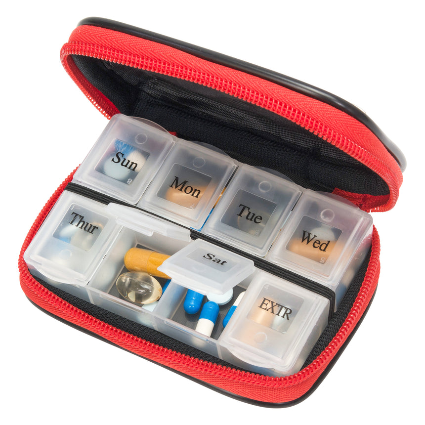 This pill organizer case from  is such a game changer for taveli
