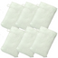 European Style Washcloth with Loop - Bath Mitts, 6-Pack (6" x 9")