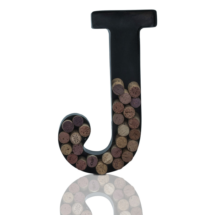 Metal Letter Wine Cork Keepsake Saver & Holder Monogram w/Free Wall Mount Kit A-Z Decor 12" x 7" x 1.75"