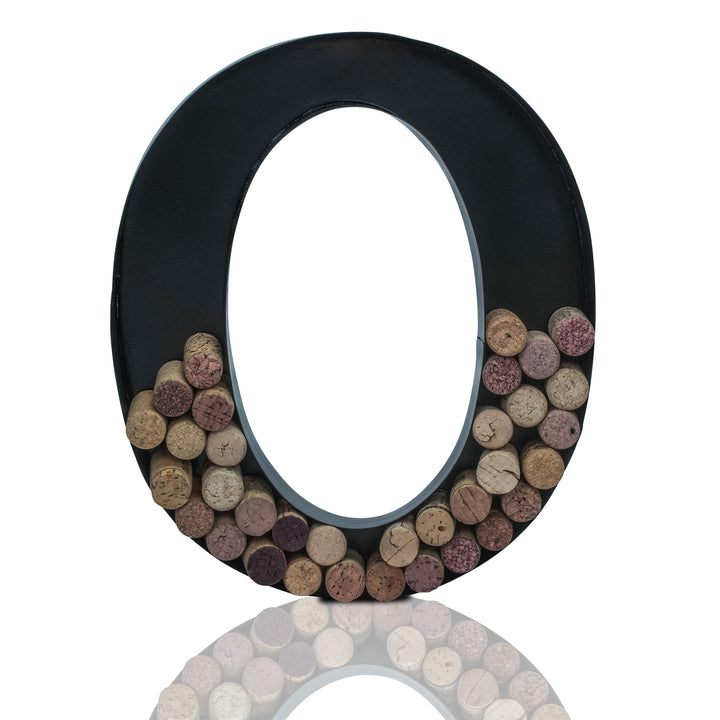 Metal Letter Wine Cork Keepsake Saver & Holder Monogram w/Free Wall Mount Kit A-Z Decor 12" x 7" x 1.75"
